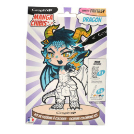 Kit Coloriage Dragon à Personnaliser - GRAPH'IT Chibis