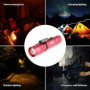 Lampe de Poche UltraFire LED Mini Rose avec Zoom et 3 Modes