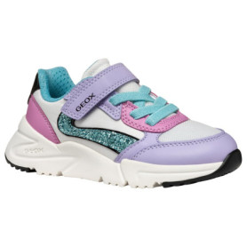 Baskets Antidérapantes Geox J Loftus Fille Lilas/Turquoise - Taille 32 EU