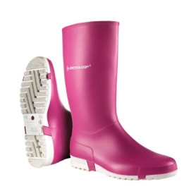 Bottes de Pluie DUNLOP Sport Rose Vif/Blanc Taille 33 EU