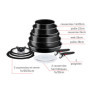 Batterie de Cuisine Tefal Ingenio 13 Pièces avec Poignées Amovibles