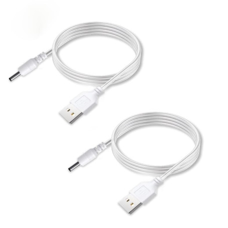 Câbles Alimentation USB vers DC 3,5 x 1,35mm - Pack de 2 - 100cm