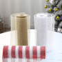 Lot de 3 Rubans en Maille à Paillettes pour Décorations de Noël - 26 cm x 10 yards