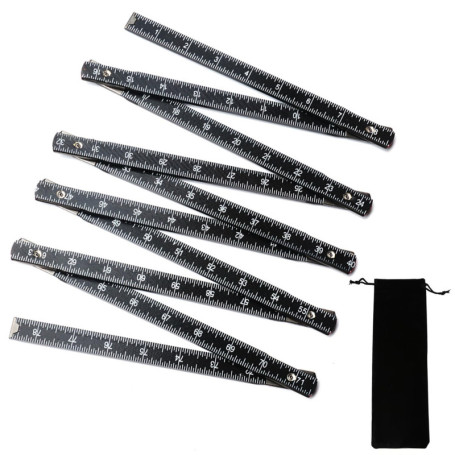 Bâton de mesure pliable en bois pour réservoir d'huile - 198,1 cm