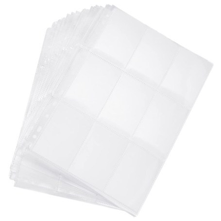 Ensemble de 540 Pochettes Transparentes pour Cartes de Collection A4