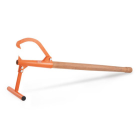 Cric à Bûches VEVOR 1180 mm avec Manche en Bois et Crochet Réglable
