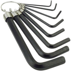 Jeu de clés Allen coudées 8 pièces en acier Mannesmann