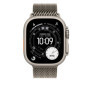 Bracelet Milanais en Titane pour Apple Watch - 49 mm - Naturel