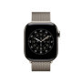 Bracelet Milanais Apple Watch 42 mm - Ajustable en Acier Inoxydable Naturel