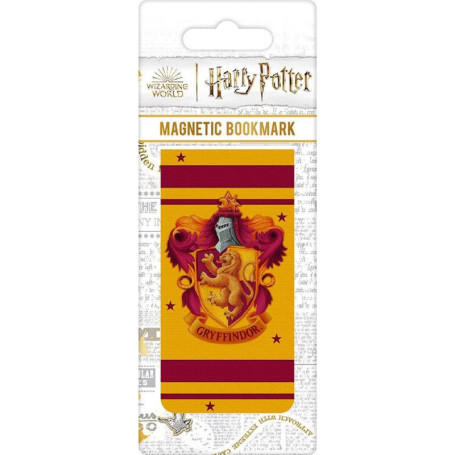 Marque-page magnétique Harry Potter Gryffondor avec blason coloré