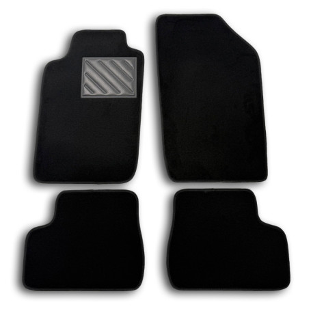 Tapis de Sol sur Mesure Antidérapant en Moquette avec Talonnette PVC