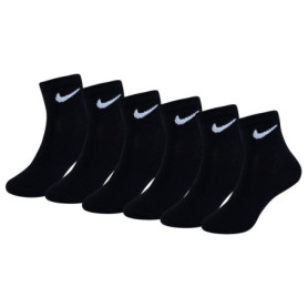 Chaussettes Nike Bébé Fille 6 Pack Noires 4-5 ans