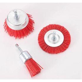 Ensemble de 8 Brosses Abrasives en Nylon Zuxbolf pour Perceuse