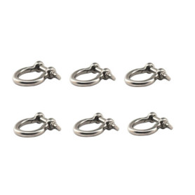 Lot de 6 colliers de serrage M10 en acier inoxydable 304 - Style européen