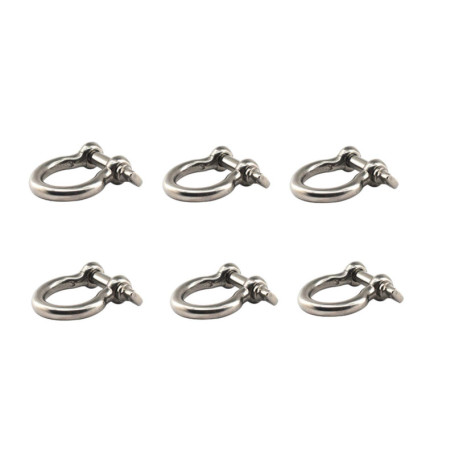 Lot de 6 colliers de serrage M10 en acier inoxydable 304 - Style européen