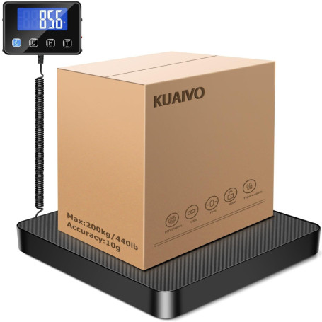 Balance Numérique Professionnelle KUAIVO 200kg avec Écran LCD et Fonction Tare