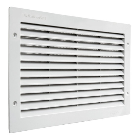 Grille de Ventilation Rectangulaire 380 x 230 mm - Blanc