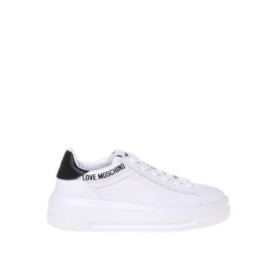 Sneakers Love Moschino Polja - Élégance et Confort en Blanc
