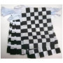 Guirlande Drapeau Damier Noir et Blanc - 12 Mètres pour Courses Automobile