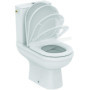 Pack WC sur Pied Exacto Ideal Standard - Cuvette Sans Bride et Abattant Silencieux