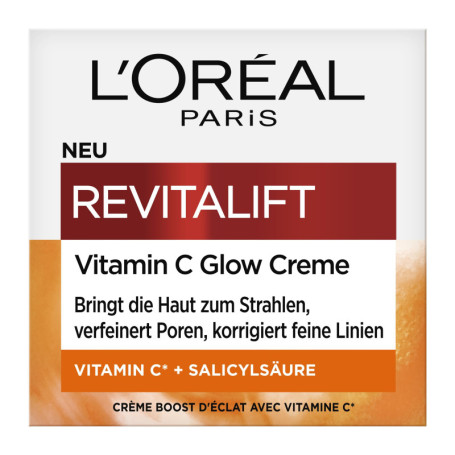 Crème Glow Revitalift L'Oreal Paris - Éclat et Hydratation 50 ml