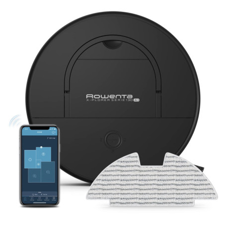 Rowenta X-Plorer 130 AI - Aspirateur Robot Laveur 4-en-1 Ultra-Fin