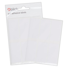 Blick Lot de 42 Étiquettes Autocollantes Rectangulaires Blanches 25x50 mm