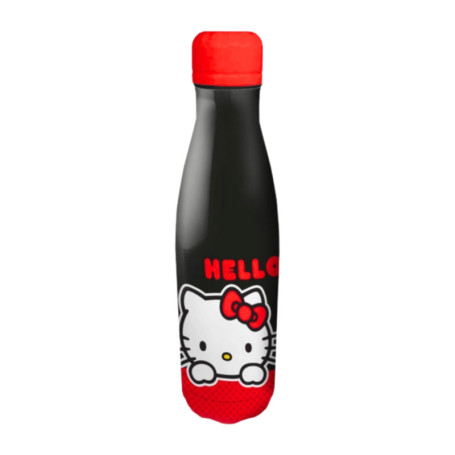 Bouteille Réutilisable Hello Kitty en Acier Inoxydable - 500 ml Noir
