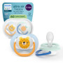 Sucettes Ultra Air Philips Avent - Tétines Orthodontiques en Silicone pour Bébés