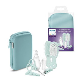 Philips Avent Kit de Soins Complet pour Bébé avec Aspirateur Nasal et Brosse à Dents