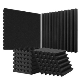 Panneaux Acoustiques VEVOR - Lot de 36 Insonorisants 30x30 cm pour Studio et Bureau