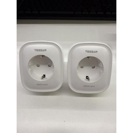 TESSAN Lot de 2 Prises Connectées Intelligentes WiFi avec Commande Vocale