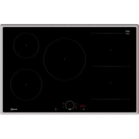 Plaque de cuisson à induction Neff N70 80 cm avec commande Twist Touch - Noir