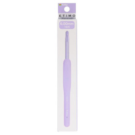 Crochet Ergonomique Tulip Etimo Murasaki 6.00mm - Aluminium Léger avec Poignée Softgrip