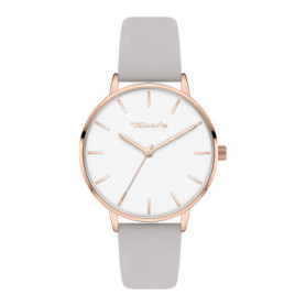 Montre Analogique Tamaris Femme en Cuir Gris Clair