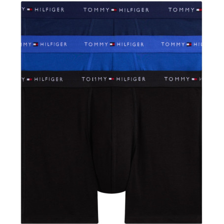 Lot de 3 Boxers Longs Tommy Hilfiger pour Homme - Multicolore avec Ceinture Logo
