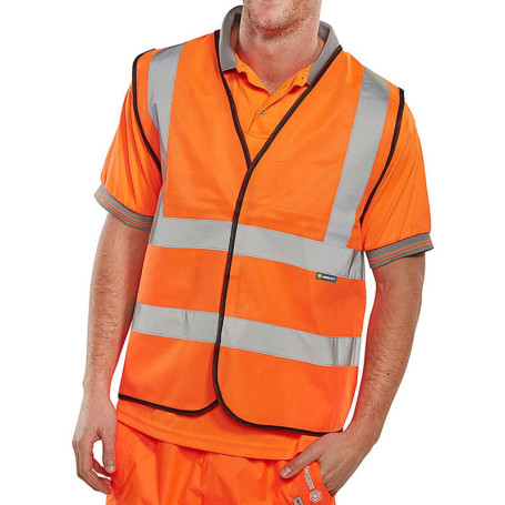 Gilet de Sécurité Orange BSEEN EN ISO 20471 - Taille S/M