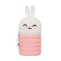 Trousse à Crayons Extensible en Silicone Mr. Wonderful - Lapin Multicolore