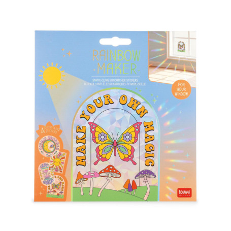 Set de 4 Autocollants Électrostatiques Rainbow Maker pour Fenêtres