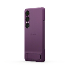 Coque Élégante avec Support pour Sony Xperia 1 VII - Orchidée Violet