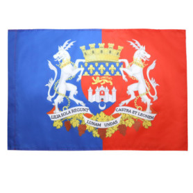 Drapeau Bordelais avec Armoiries - 90x60 cm en Polyester