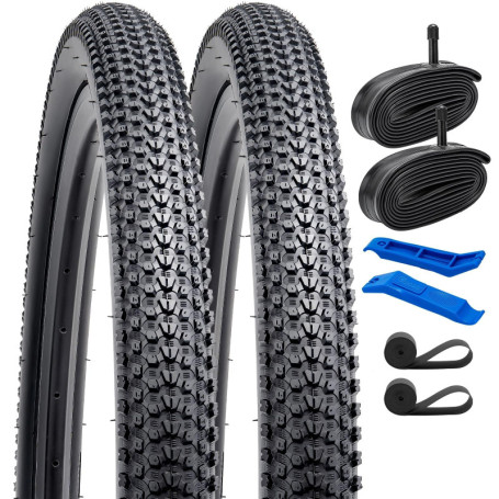 Pack de 2 Pneus de Vélo 29" avec Chambres à Air - YunSCM