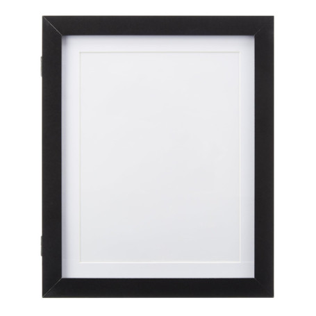 Cadre Photo Rectangulaire en Bois Noir - 25,4 x 31,7 cm