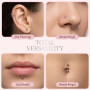 Piercing Werkzeugsatz, outils pour bijoux corporels en acier inoxydable, assistant pour 14G 16G 18G 20G aiguilles d'insertion co
