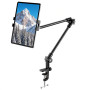 Support de Tablette avec Trépied à 360° pour Téléphone, iPad, 68,6 cm long bras pour webcam, projecteur, caméra pour bureau, pou
