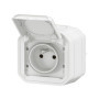 Prise Étanche IP55 Legrand Plexo 2P+T 16A - Installation Apparente - Blanc