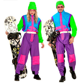 Costume de Ski Rétro Unisexe pour Fêtes et Carnaval