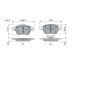 Plaquettes de Frein Avant Bosch BP963 - Performance Silencieuse et Durable - Jeu de 4