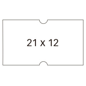 Pack de 6 rouleaux d'étiquettes blanches rectangulaires Apli