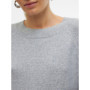 Pull en Maille Femme VERO MODA - Col Ras du Cou Light Grey Melange XXL